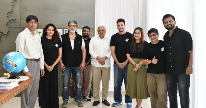 ગેટ સેટ ગો ફિલ્મની ચિરંજીવી ટીમ સીએમ ભૂપેન્દ્ર પટેલની મુલાકાતે, મુખ્યમંત્રીએ ફિલ્મની ટીમ જે રાહતનું કાર્ય કરી રહી છે તેના માટે બિરદાવ્યા